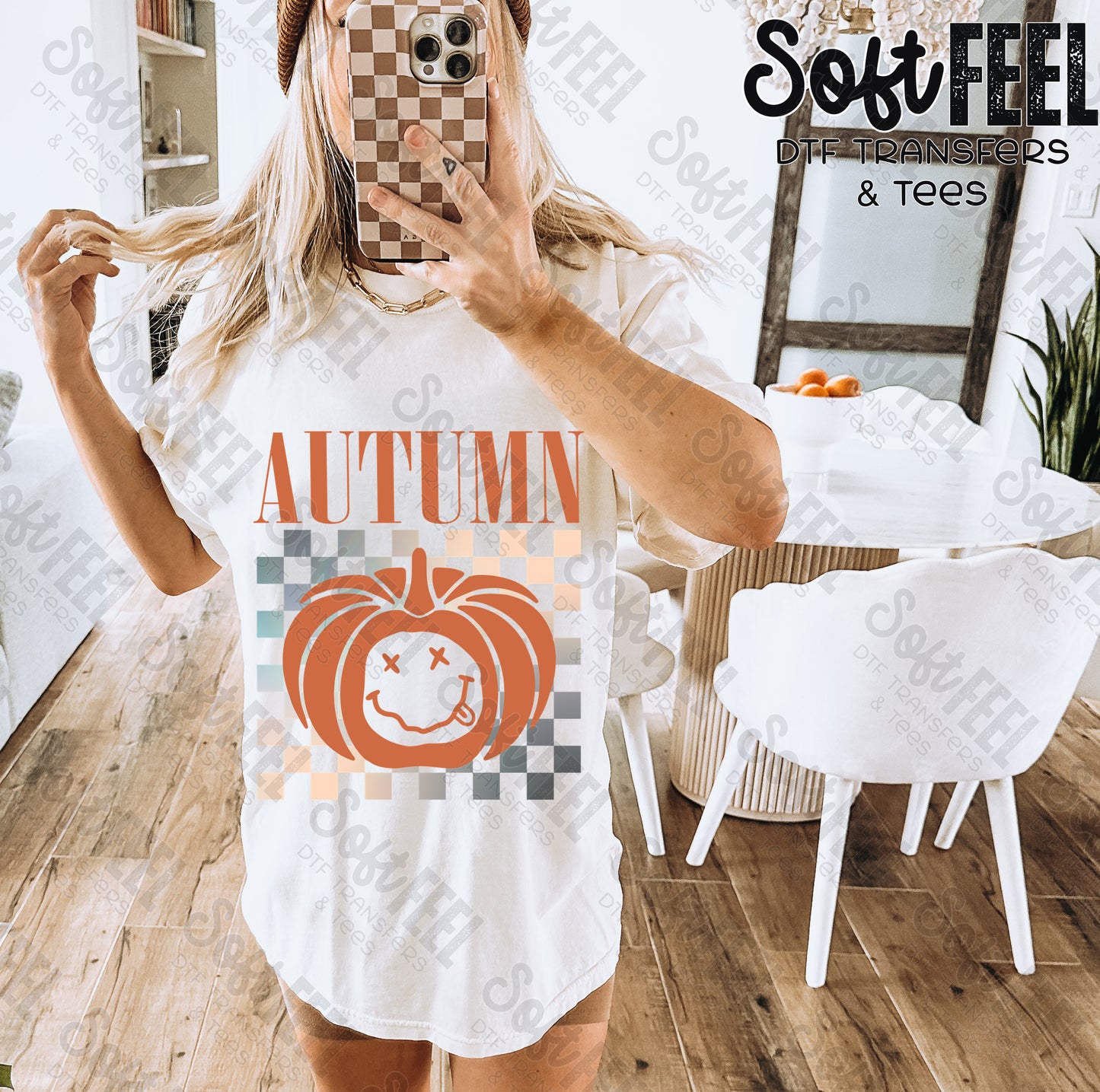 Autumn - Retro / Fall - Direct To Film Transfer / DTF - Heat Press Clothing Transfer