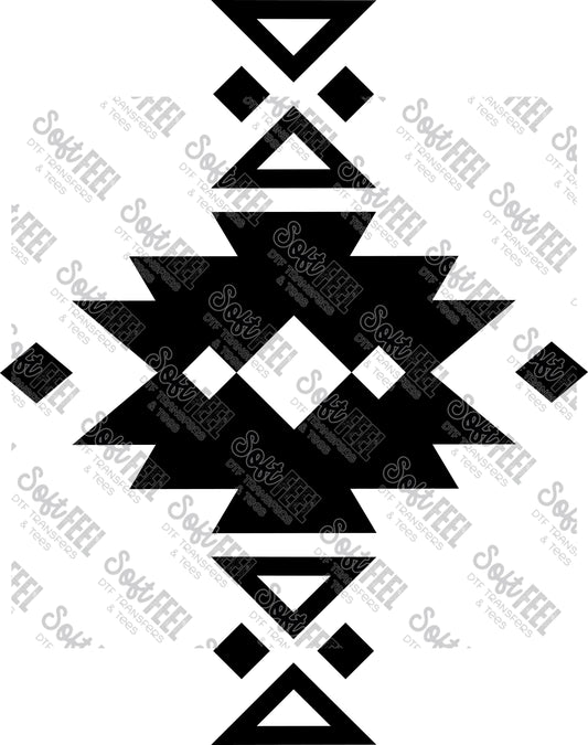 Aztec Tribal Shape 2 - Patches & Patterns - Direct To Film Transfer / DTF - Heat Press Clothing Transfer