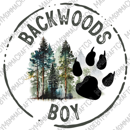 Backwoods Boy - Cheat Clear Waterslide™ or White Cast Sticker