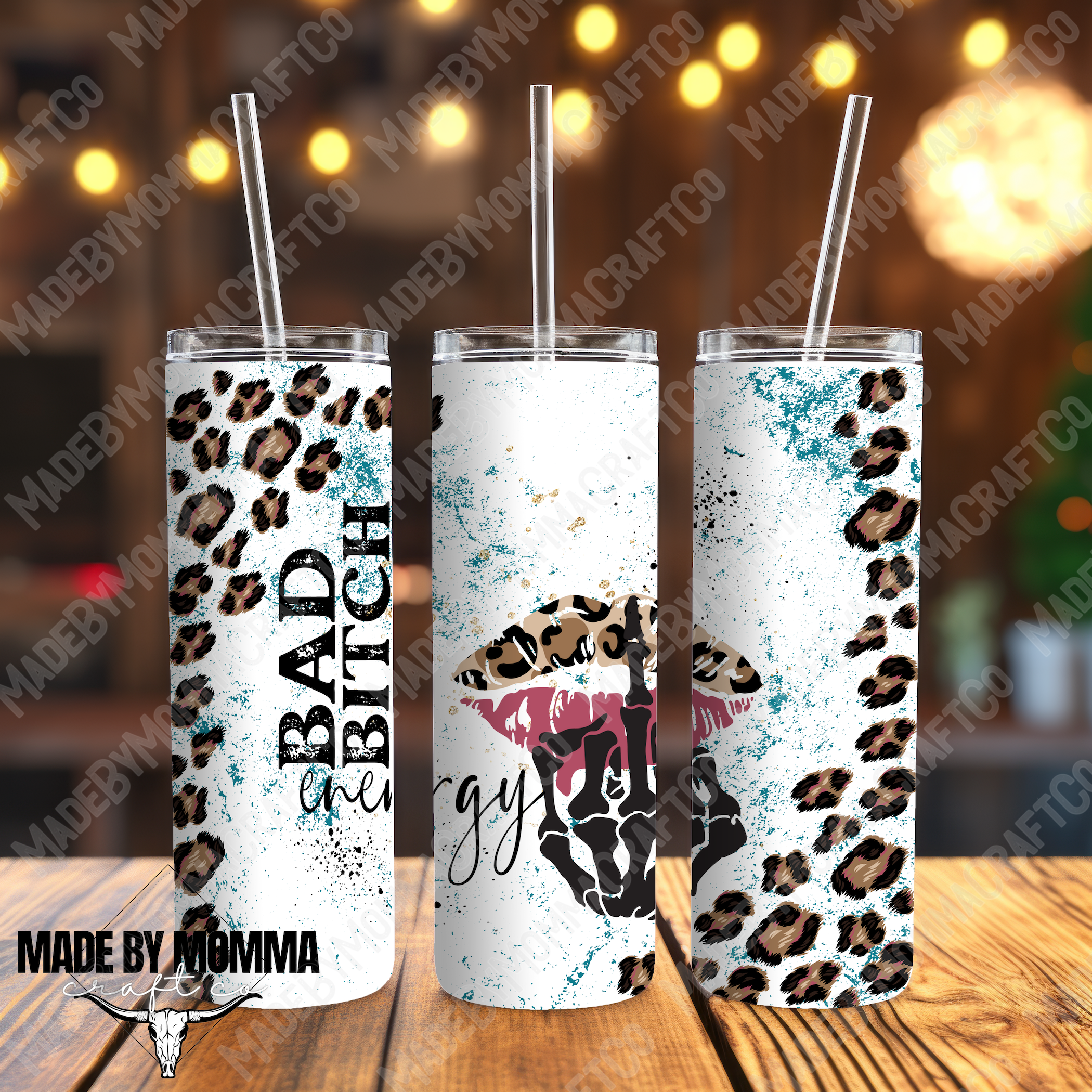 Bad Bitch Energy UV DTF Tumbler Wrap