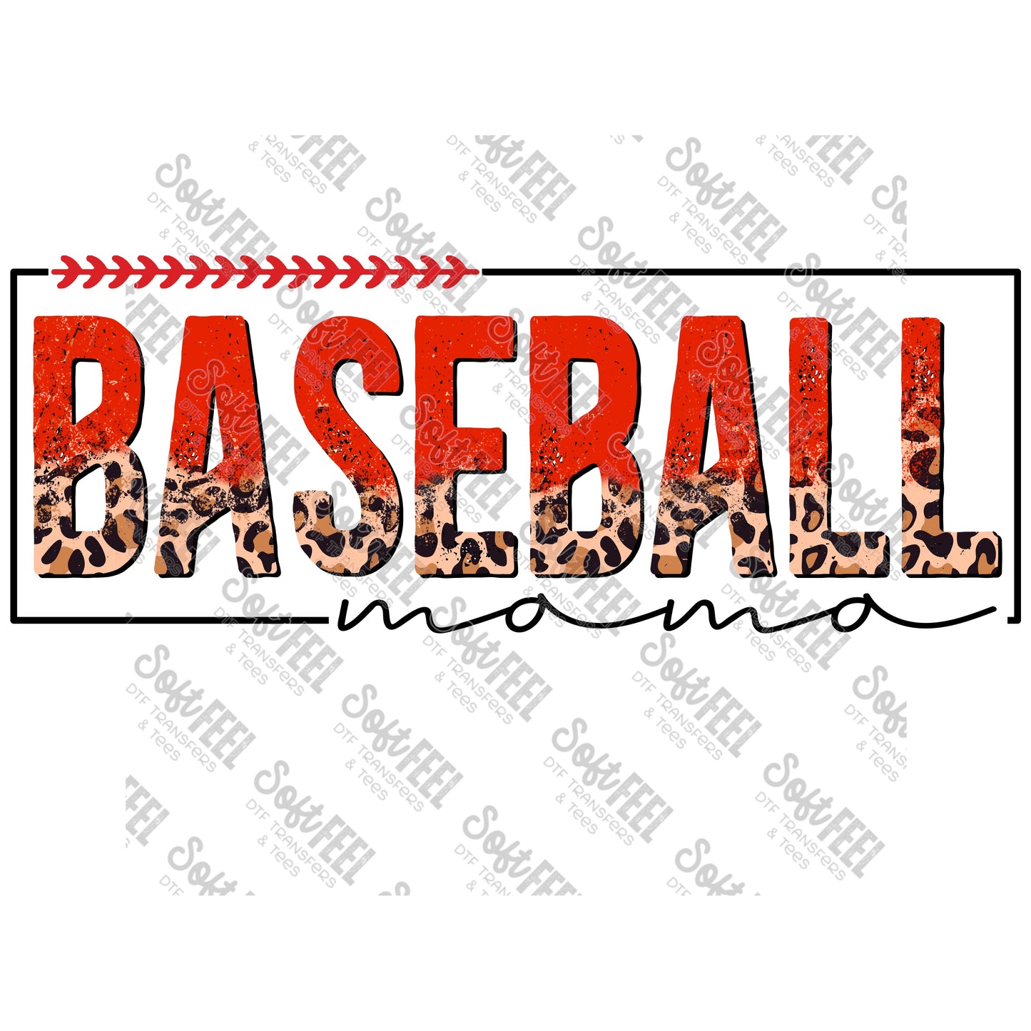 Baseball Mama - Sports - Direct To Film Transfer / DTF - Heat Press Clothing Transfer