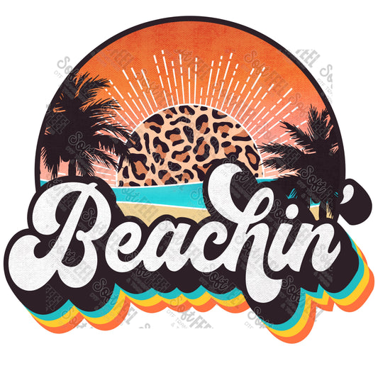 Beachin - Summer / Retro - Direct To Film Transfer / DTF - Heat Press Clothing Transfer