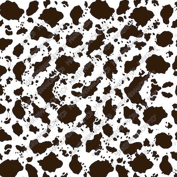 Brown Cow Spots - Patches or Patterns - Cheat Clear Waterslide™ or White Cast Sticker