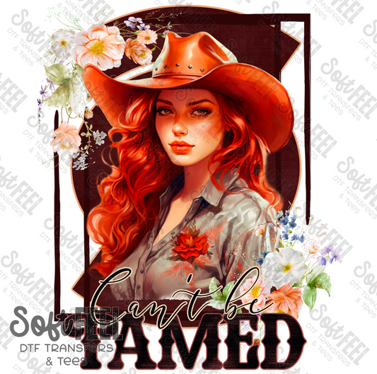 Can't Be Tamed - Country Western / Women's - Direct To Film Transfer / DTF - Heat Press Clothing Transfer
