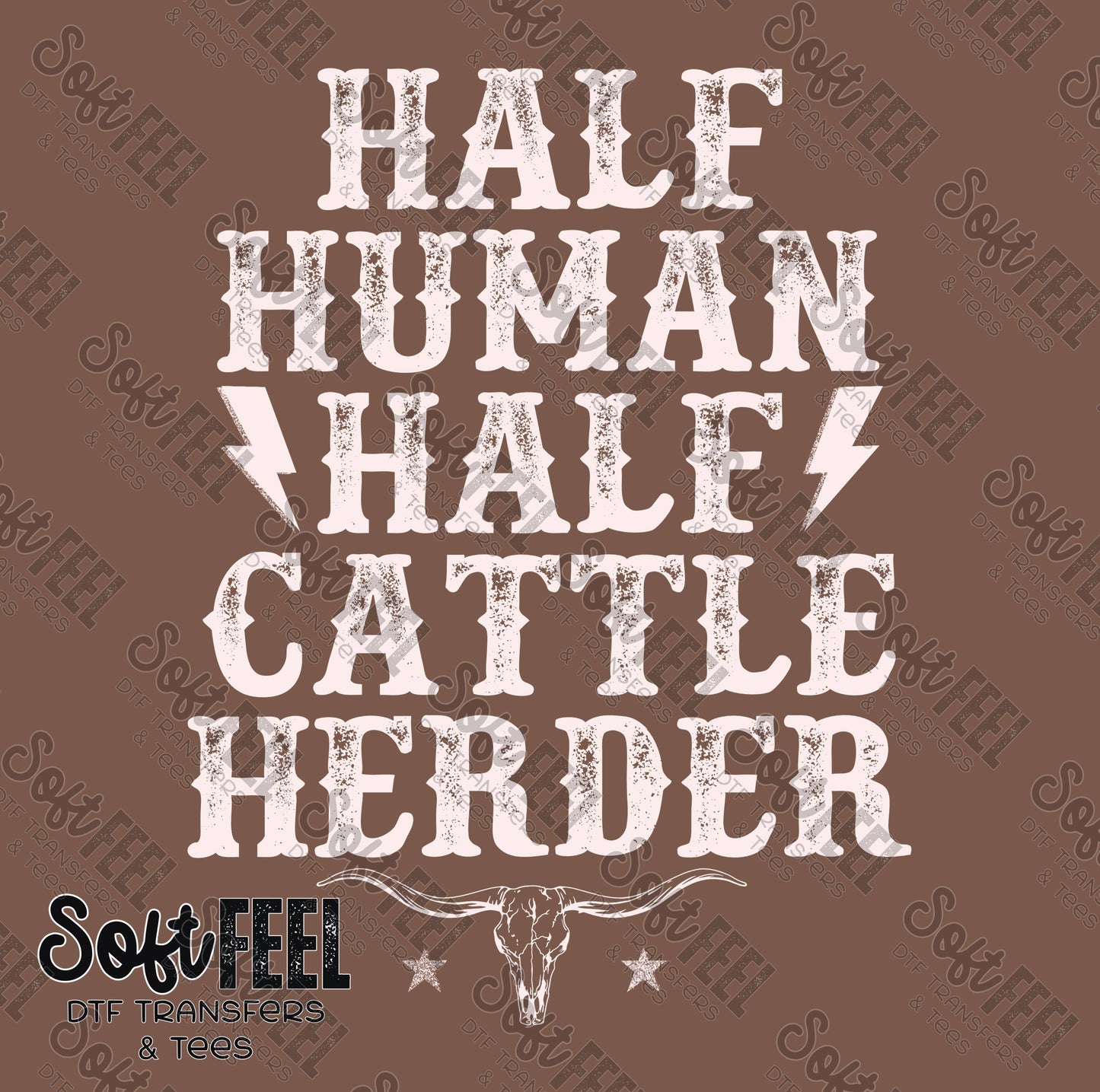 Cattle Herder - Country Western - Direct To Film Transfer / DTF - Heat Press Clothing Transfer