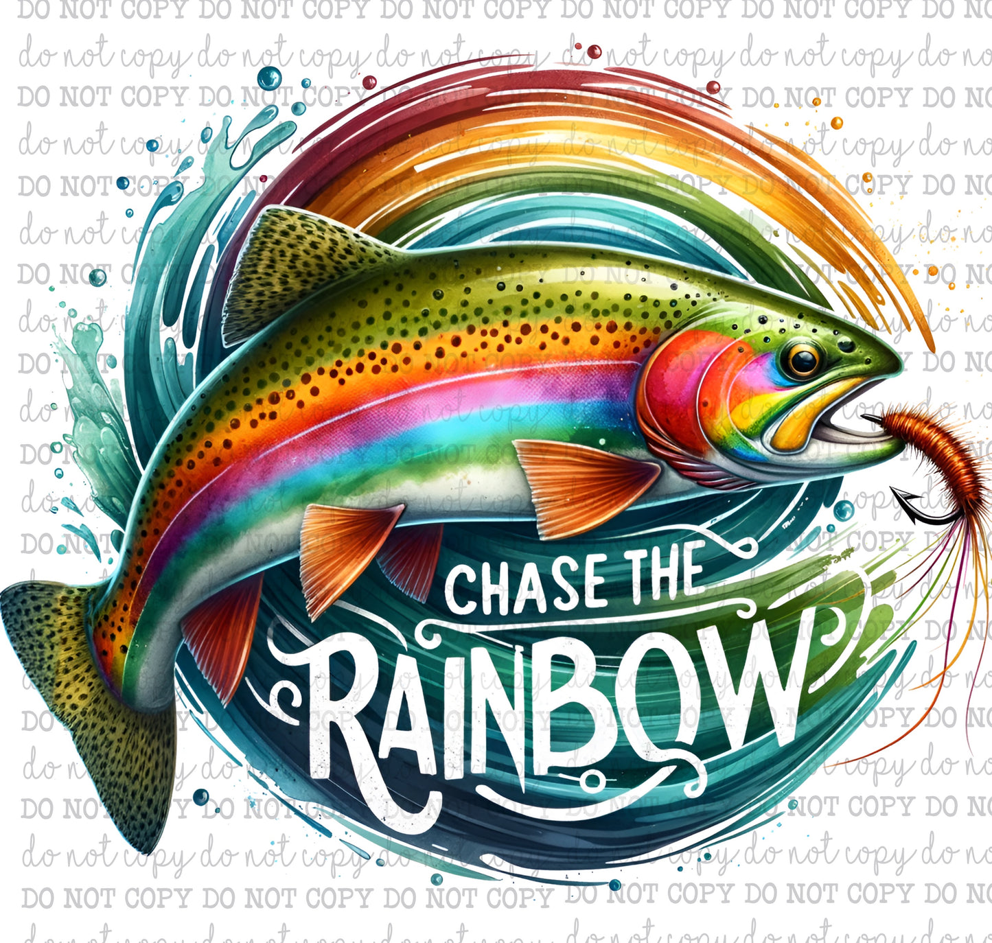 Chase The Rainbow Streamer - Fishing - Cheat Clear Waterslide™ or White Cast Sticker