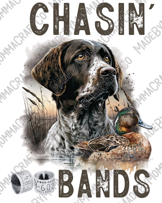 Chasin Bands Duck Hunting - Cheat Clear Waterslide™ or White Cast Sticker