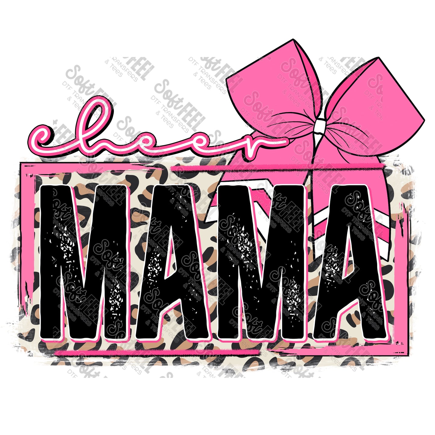 cheer mama pink - Women's / Sports - Direct To Film Transfer / DTF - Heat Press Clothing Transfer