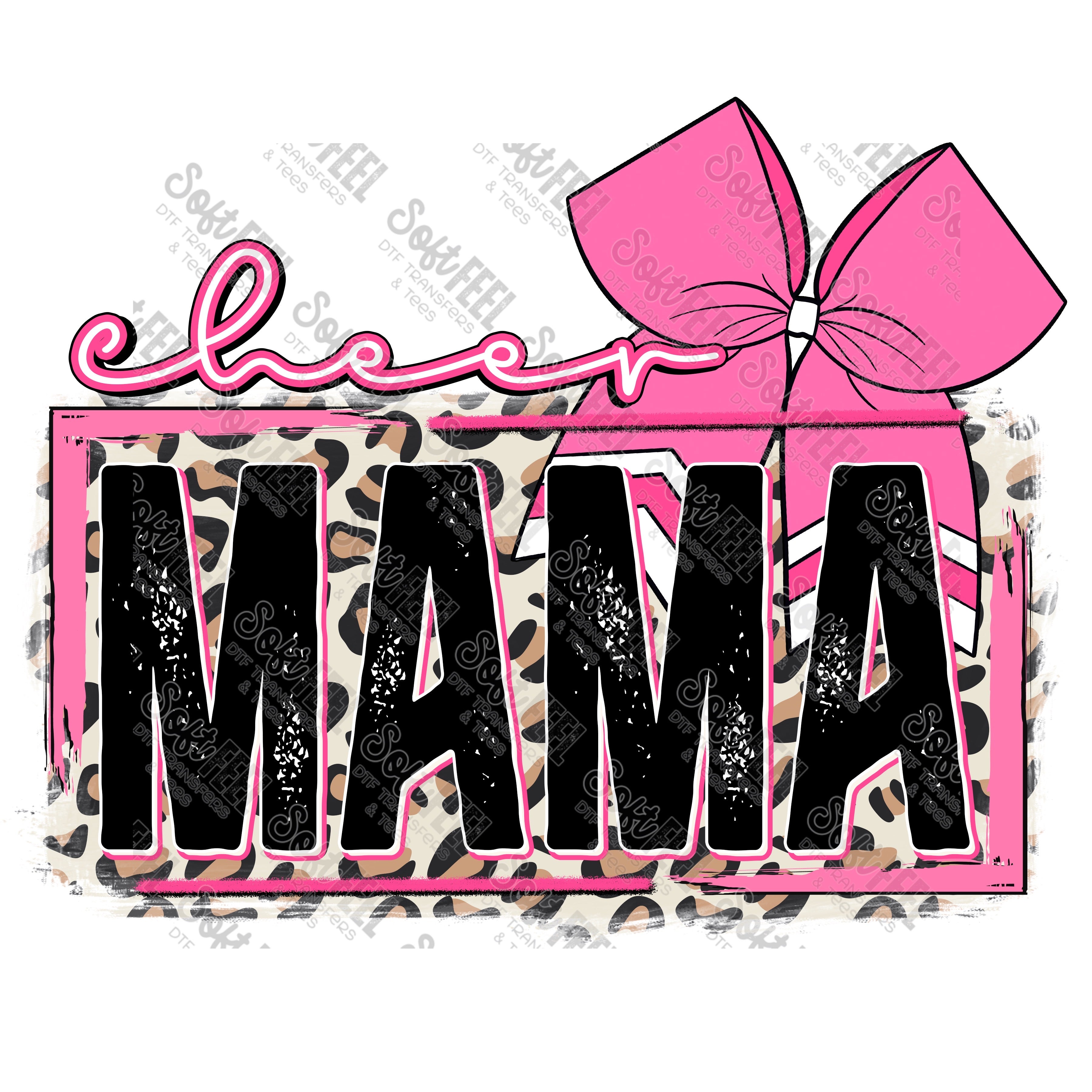 cheer mama pink - Women&#39;s / Sports - Direct To Film Transfer / DTF - Heat Press Clothing Transfer