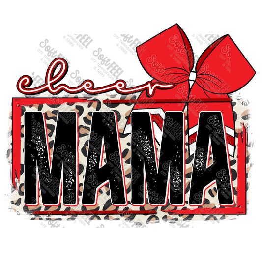 cheer mama red - Women's / Sports - Direct To Film Transfer / DTF - Heat Press Clothing Transfer