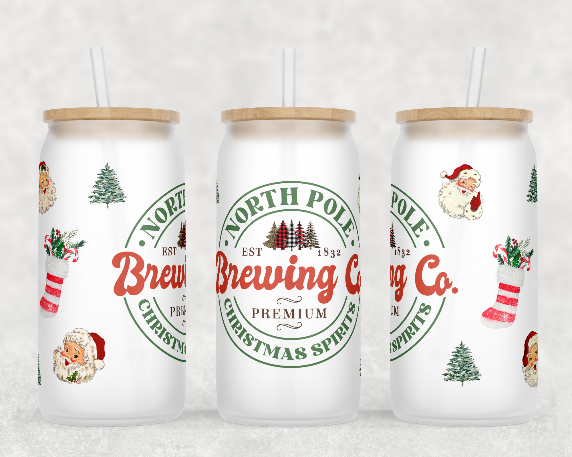 North Pole Brewing Co Sublimation Libbey Can Wrap