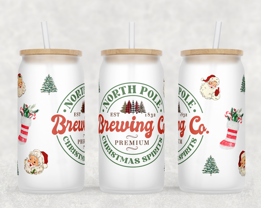 North Pole Brewing Co Sublimation Libbey Can Wrap