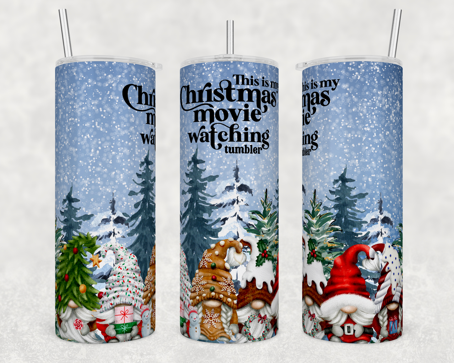 Christmas Movie - Sublimation or Waterslide Wrap - 20oz and 30oz