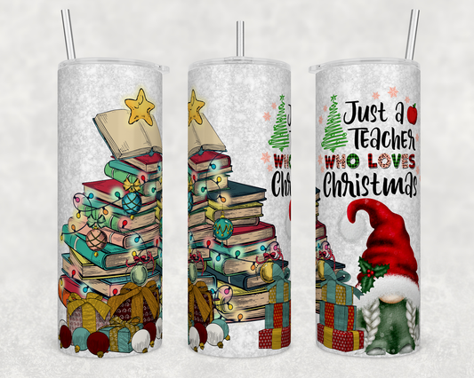 Christmas Teacher - Sublimation or Waterslide Wrap - 20oz and 30oz