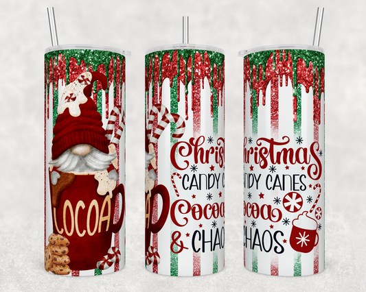 Cocoa Gnome - Sublimation or Waterslide Wrap - 20oz and 30oz