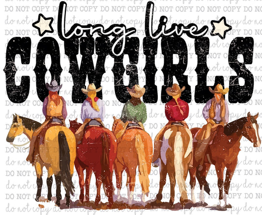 Long Live Cowgirls Vintage - Country Western - Cheat Clear Waterslide™ or Cheat Clear Sticker Decal
