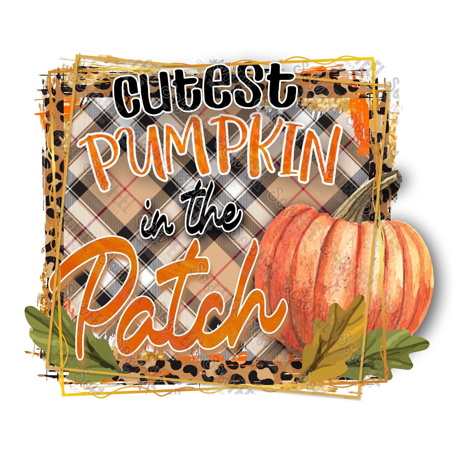 Cutest Pumpkin in the Patch - Fall / Youth / Halloween horror - Direct To Film Transfer / DTF - Heat Press Clothing Transfer