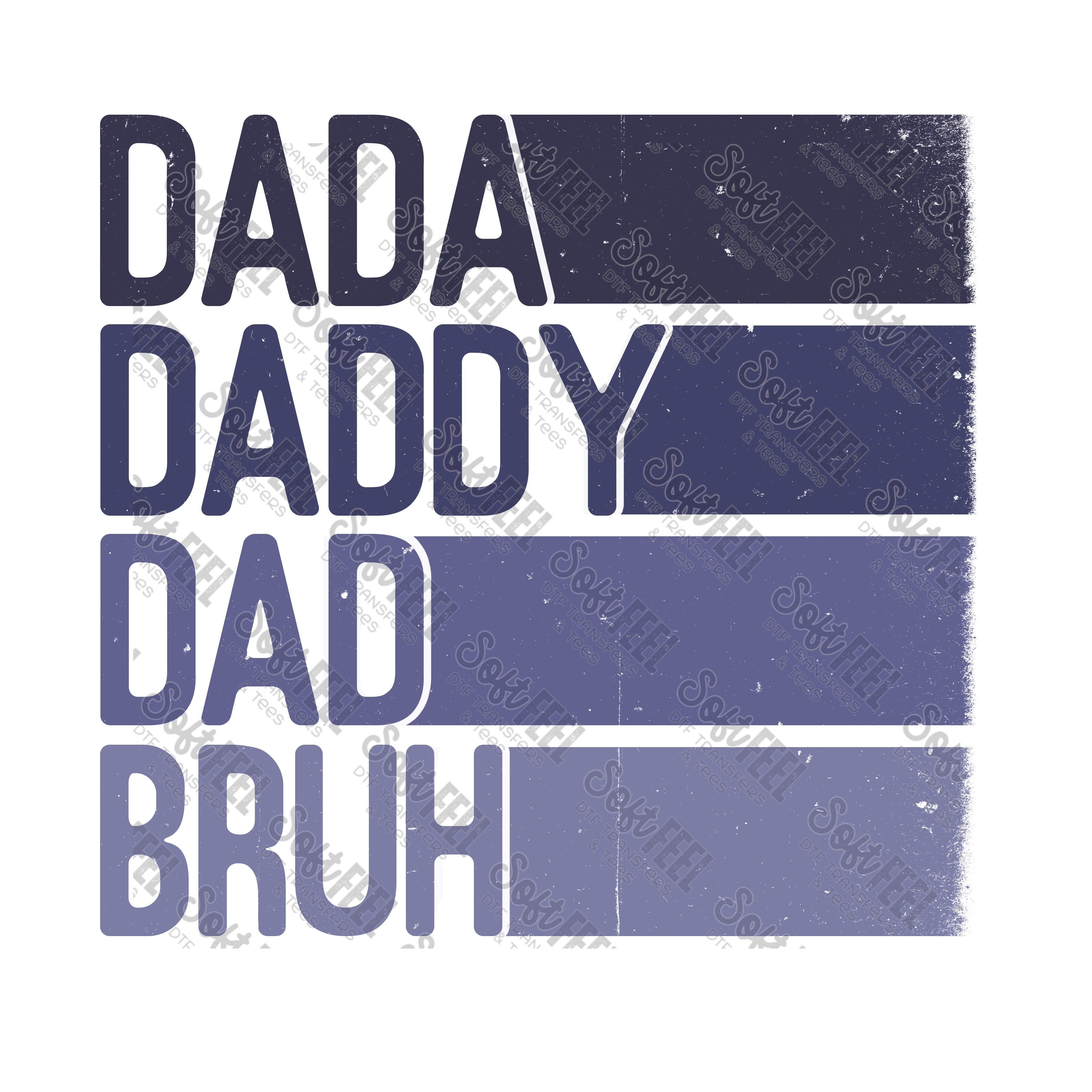dad bruh - Men&#39;s - Direct To Film Transfer / DTF - Heat Press Clothing Transfer