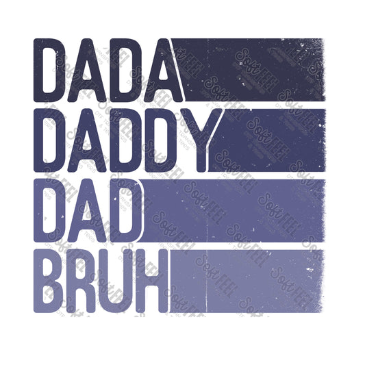 dad bruh - Men's - Direct To Film Transfer / DTF - Heat Press Clothing Transfer