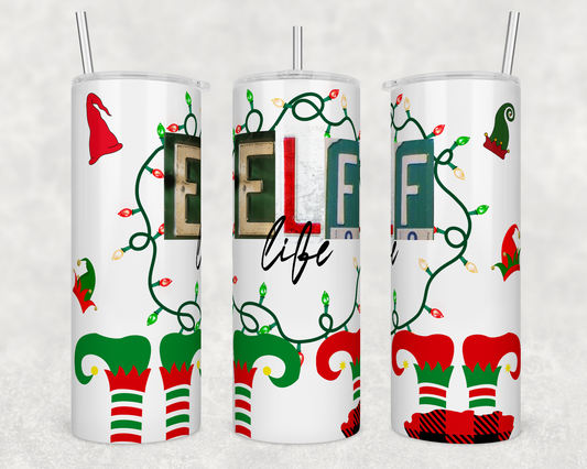 Elf Life - Sublimation or Waterslide Wrap - 20oz and 30oz