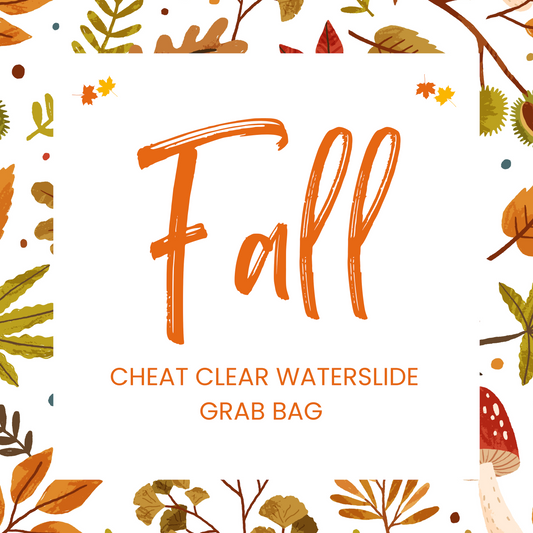 Fall Themed Cheat Clear Waterslide Grab Bag