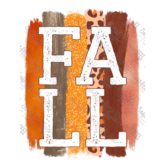 Fall Brush Strokes - Fall - Direct To Film Transfer / DTF - Heat Press Clothing Transfer