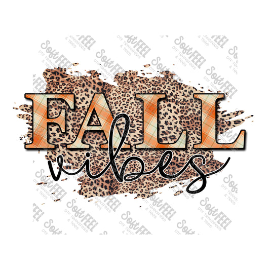 Fall Viibes - Fall - Direct To Film Transfer / DTF - Heat Press Clothing Transfer