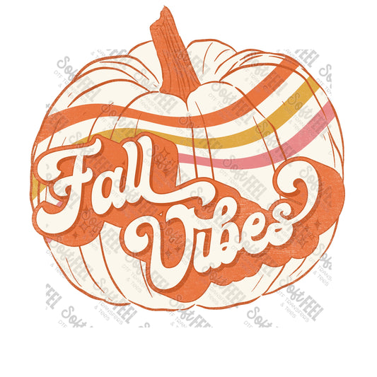 Fall Vibes - Fall / Retro - Direct To Film Transfer / DTF - Heat Press Clothing Transfer