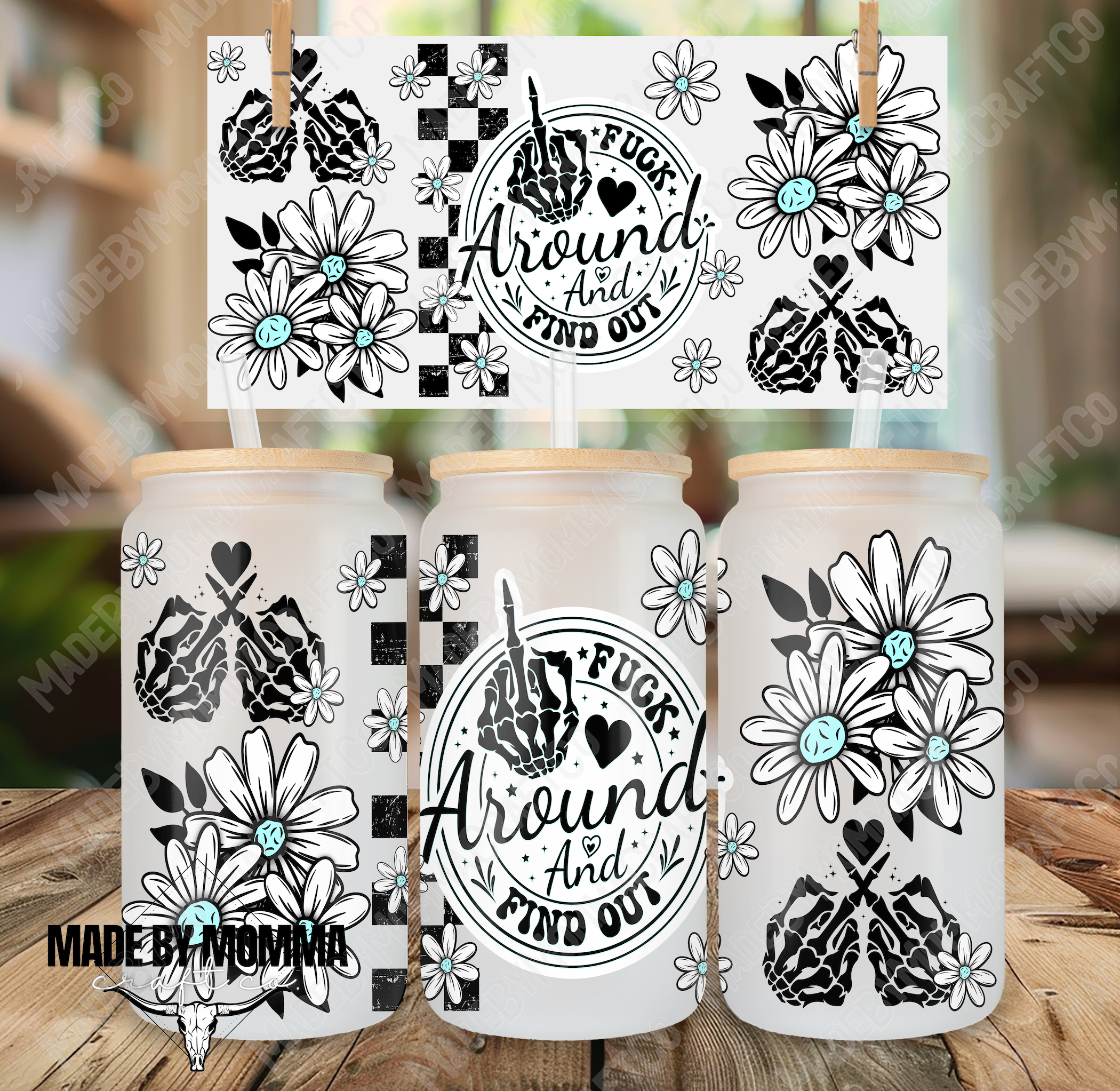 F Around 16oz UV DTF or Sublimation Wrap