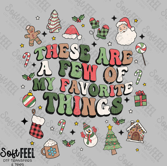 Few of my Favorite Things Retro - Christmas - Direct To Film Transfer / DTF - Heat Press Clothing Transfer