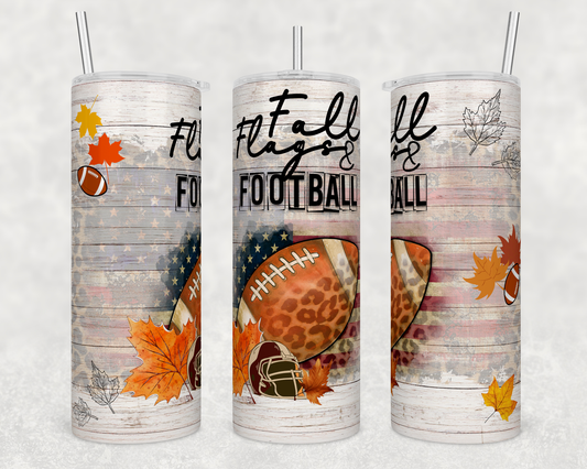 Flag Football - Sublimation or Waterslide Wrap - 20oz and 30oz