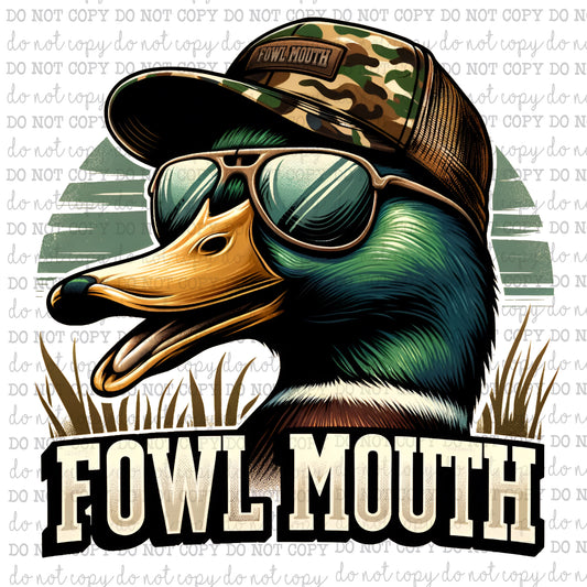 Foul Mouth - Hunting - Cheat Clear Waterslide™ or White Cast Sticker