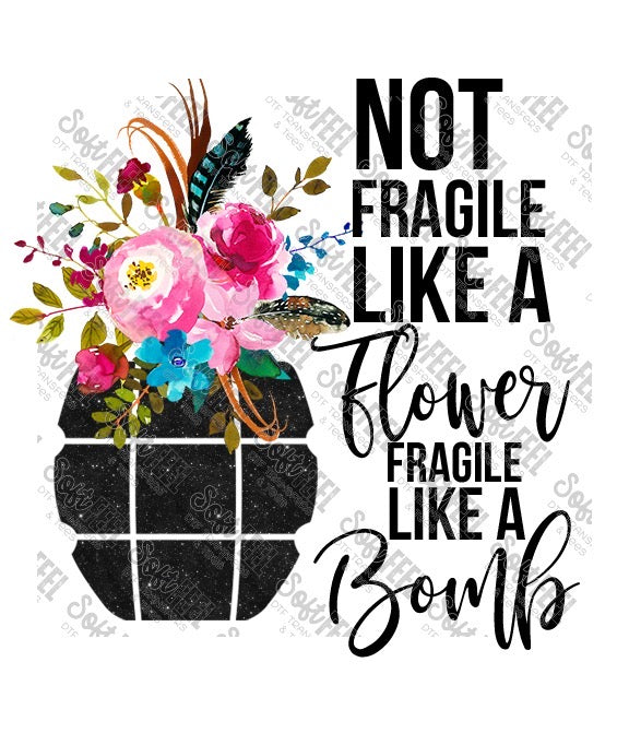 Fragile - Women&#39;s - Direct To Film Transfer / DTF - Heat Press Clothing Transfer