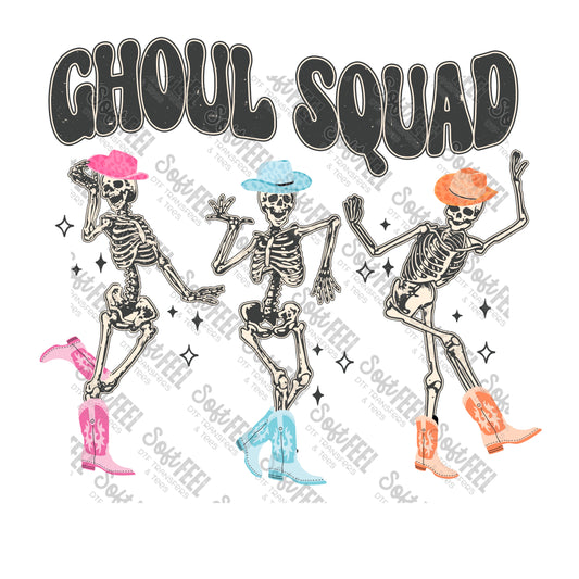 Ghoul Squad Skeletons - Retro / Halloween Horror - Direct To Film Transfer / DTF - Heat Press Clothing Transfer