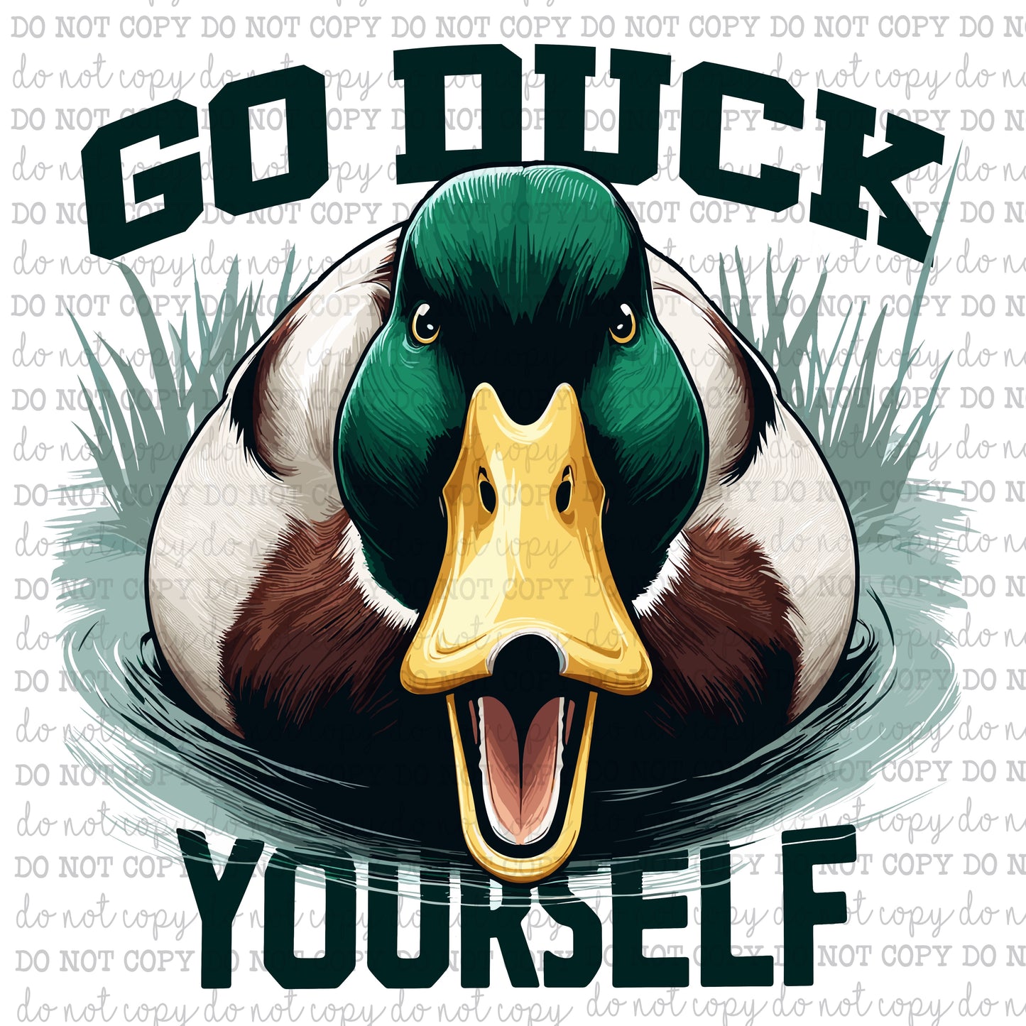 Go Duck Yourself - Hunting - Cheat Clear Waterslide™ or White Cast Sticker