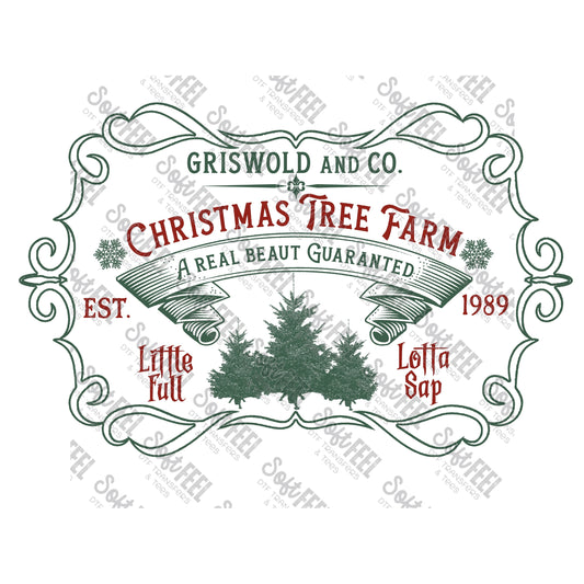 Christmas Tree Farm - Christmas - Direct To Film Transfer / DTF - Heat Press Clothing Transfer