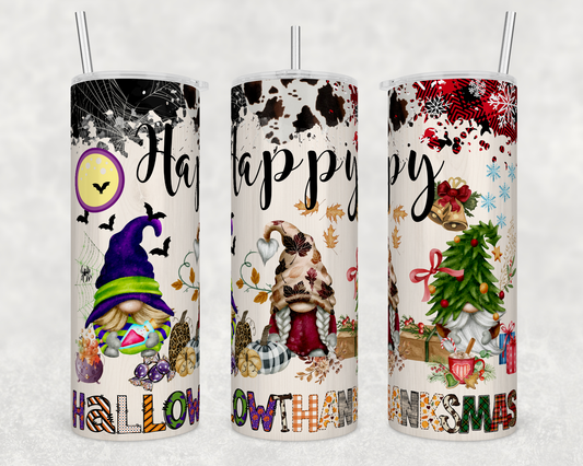 Hallow Gnomes - Sublimation or Waterslide Wrap - 20oz and 30oz
