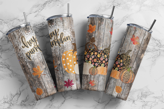 Hey Pumpkin - Sublimation or Waterslide Wrap - 20oz and 30oz