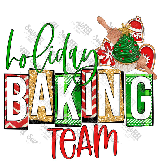 Holiday Baking Team - Christmas - Direct To Film Transfer / DTF - Heat Press Clothing Transfer