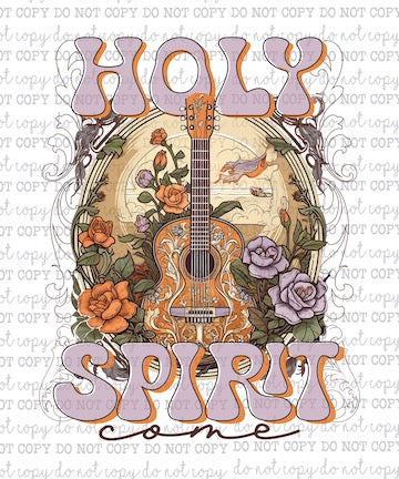 Holy Spirit Come - Christian - Cheat Clear Waterslide™ or White Cast Sticker