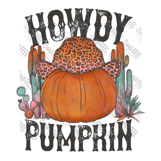 Howdy Pumpkin - Country Western / Fall / Halloween / Youth - Direct To Film Transfer / DTF - Heat Press Clothing Transfer