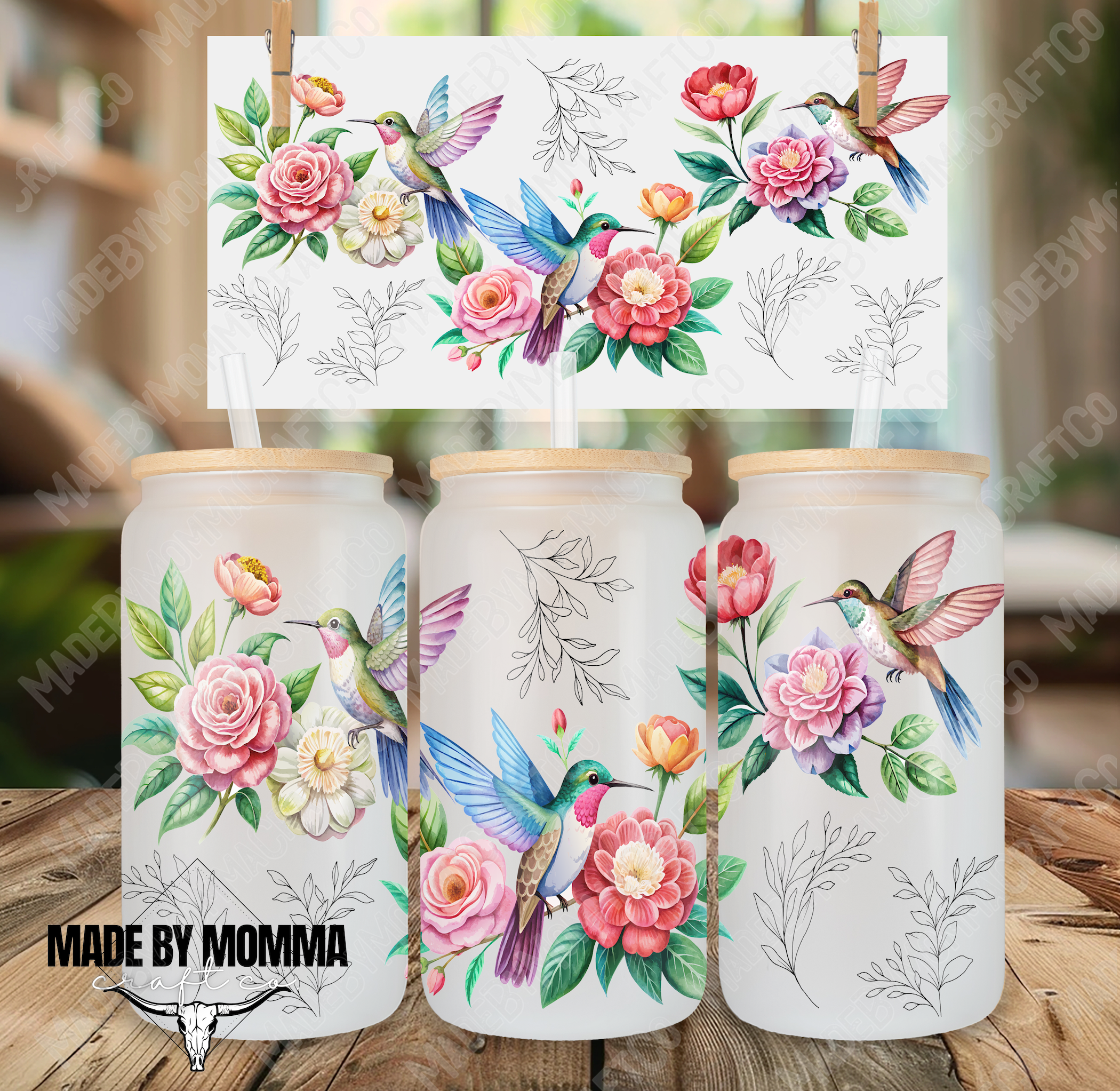 Hummingbird 16oz UV DTF or Sublimation Wrap