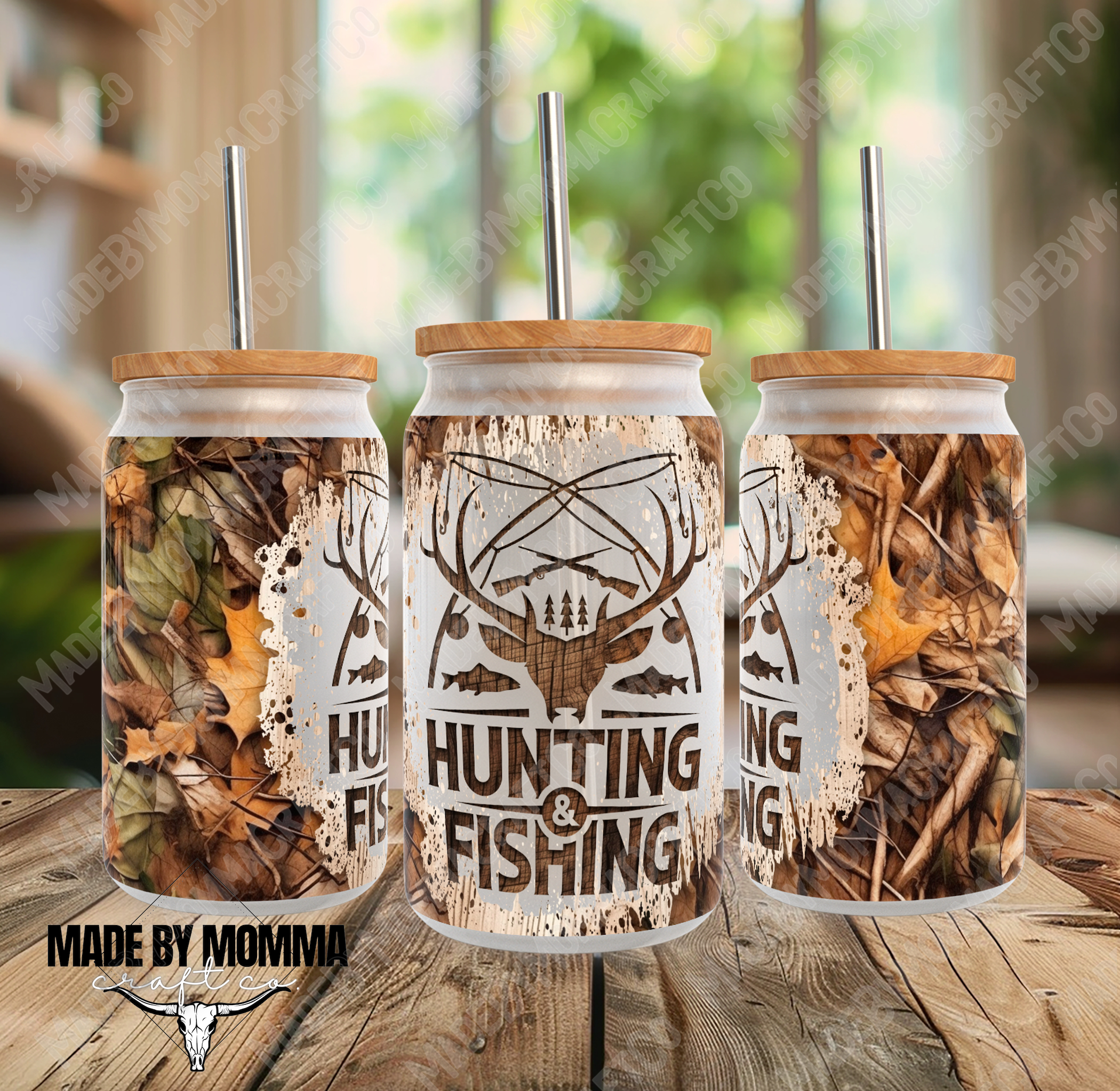 Hunting &amp; Fishing 16oz UV DTF or Sublimation Wrap