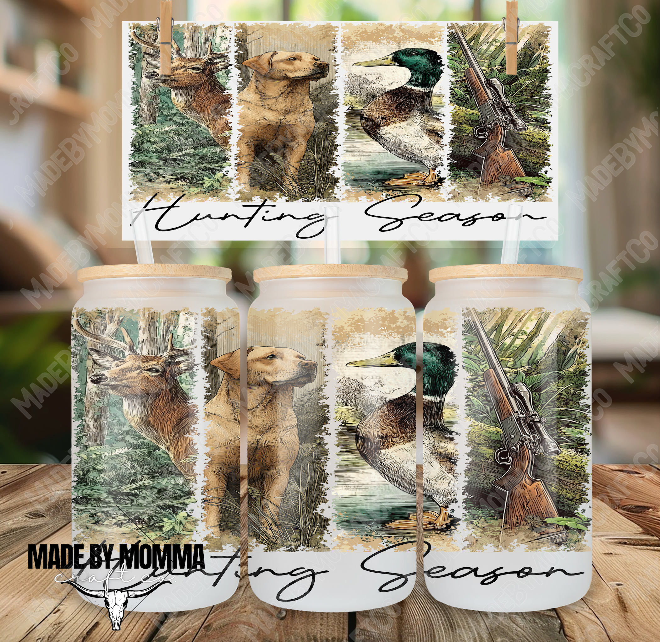 Hunting Season 16oz UV DTF or Sublimation Wrap