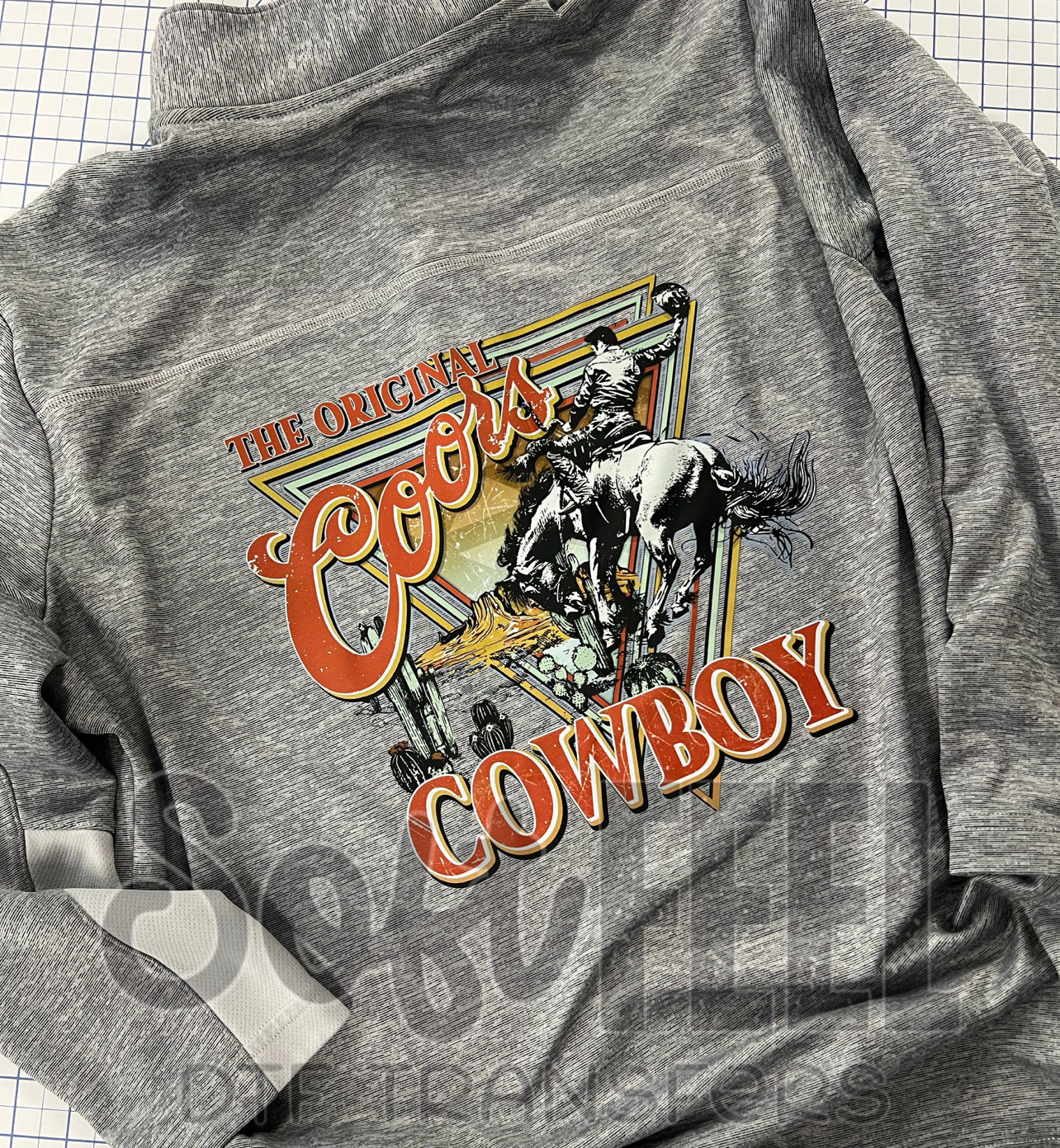 Original cowboy - Men&#39;s / Youth / Western - Direct To Film Transfer / DTF - Heat Press Clothing Transfer