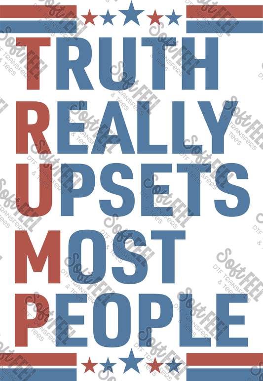 Trump Truth - political / patriotic - Direct To Film Transfer / DTF - Heat Press Clothing Transfer