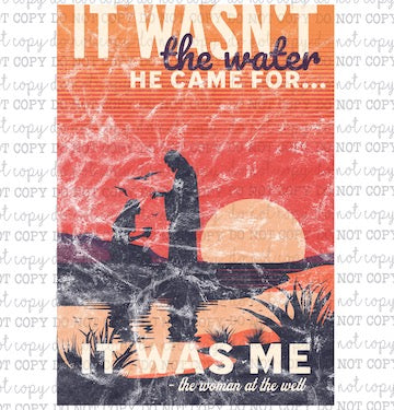 It Wasn't The Water He Came For - Christian - Cheat Clear Waterslide™ or White Cast Sticker