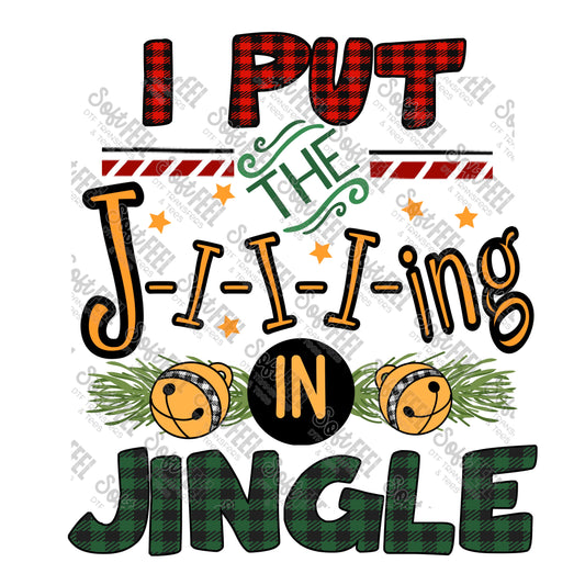 Jing Jingle - Christmas - Direct To Film Transfer / DTF - Heat Press Clothing Transfer