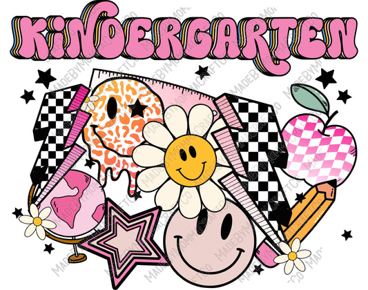 Kindergarten - Back to School - Cheat Clear Waterslide™ or White Cast Sticker