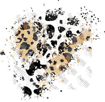 Leo Cow Patch 2 - Patches &amp; Patterns - Direct To Film Transfer / DTF - Heat Press Clothing Transfer